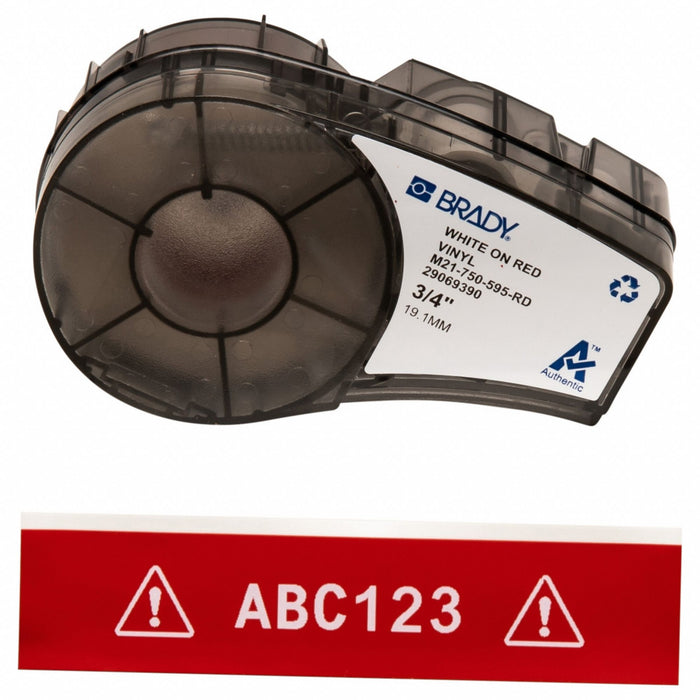 E7626 Label/RibbonCartridge Red Gloss 3/4inW