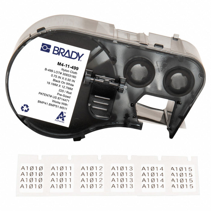 Precut Label Cartridge White Matte