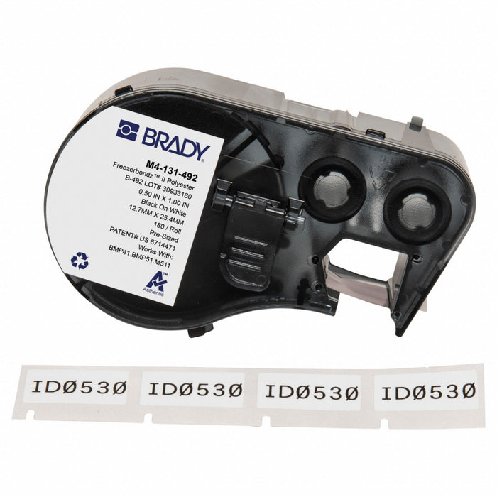 Label/RibbonCartridge White Matte 1inW