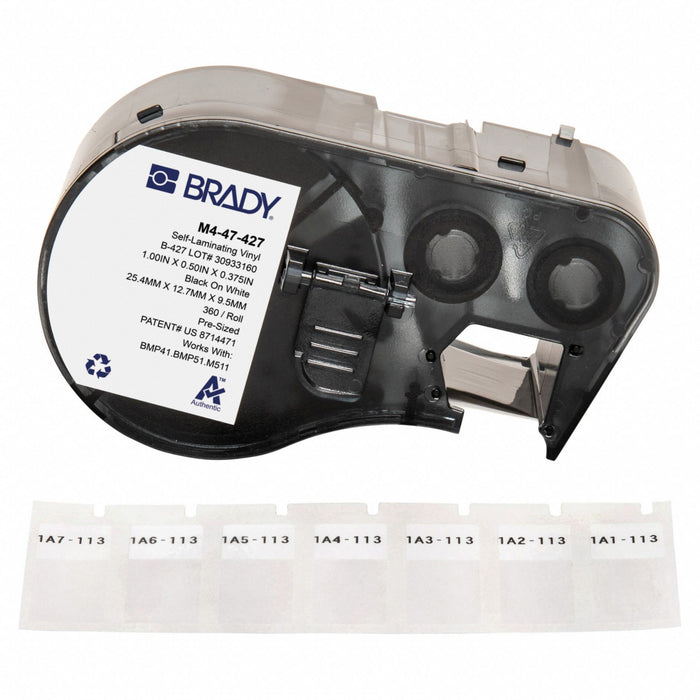 Precut Label Roll Cartridge Clear/White