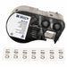 Label/RibbonCartridge Gray Matte 1inW