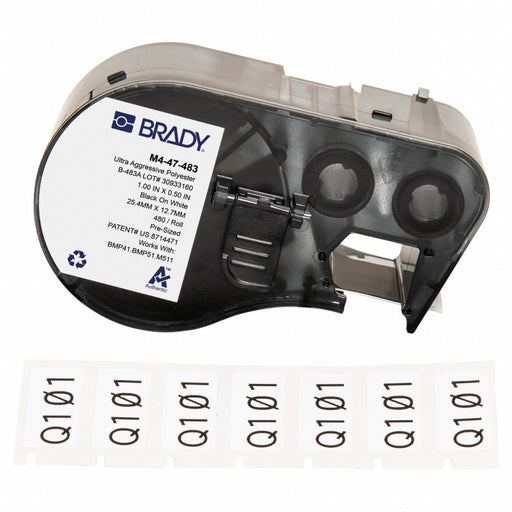 Precut Label Cartridge White Gloss