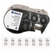 Precut Label Cartridge White Gloss
