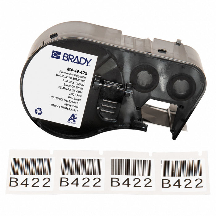 Label/RibbonCartridge White Gloss 1inW