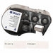 Precut Label Cartridge Clear/White Matte