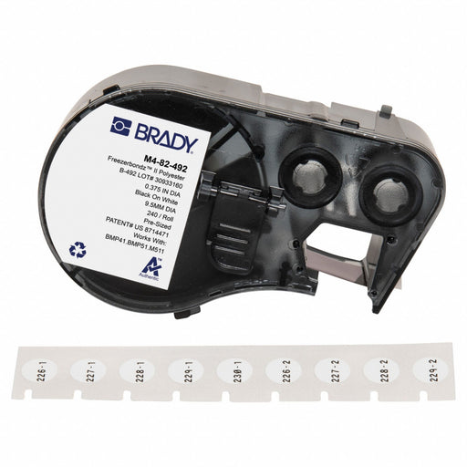 Label/RibbonCartridge White Matte 3/8inW