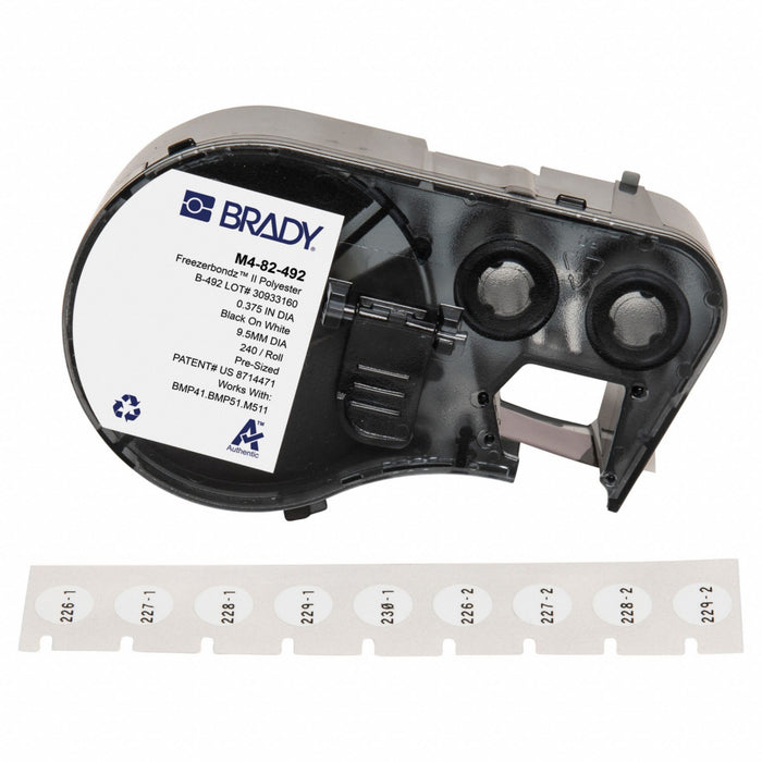 Label/RibbonCartridge White Matte 3/8inW