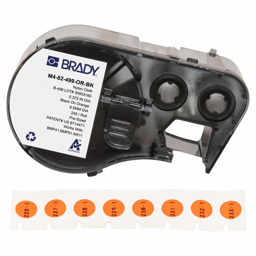 Label/RibbonCartridge Orange 3/8inW