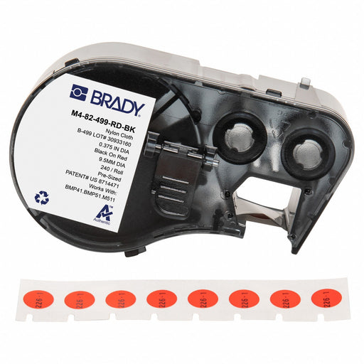 Label/RibbonCartridge Red Matte 3/8inW