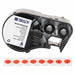 Precut Label Cartridge Red Matte