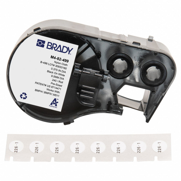 Precut Label Cartridge White Matte