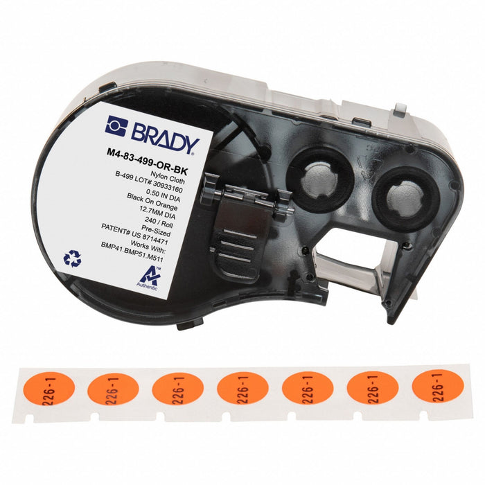 Label/RibbonCartridge Orange 1/2inW