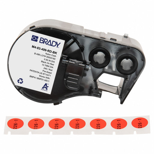 Label/RibbonCartridge Red Matte 1/2inW