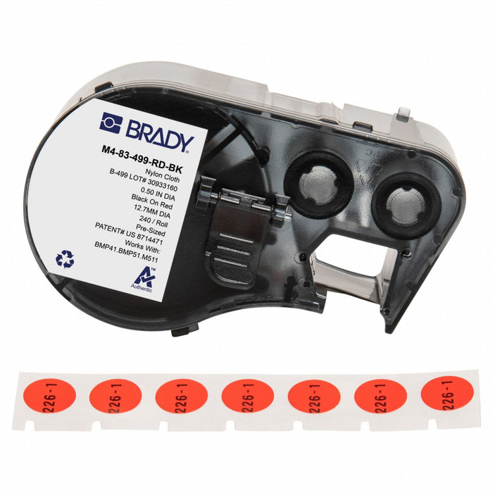 Label/RibbonCartridge Red Matte 1/2inW