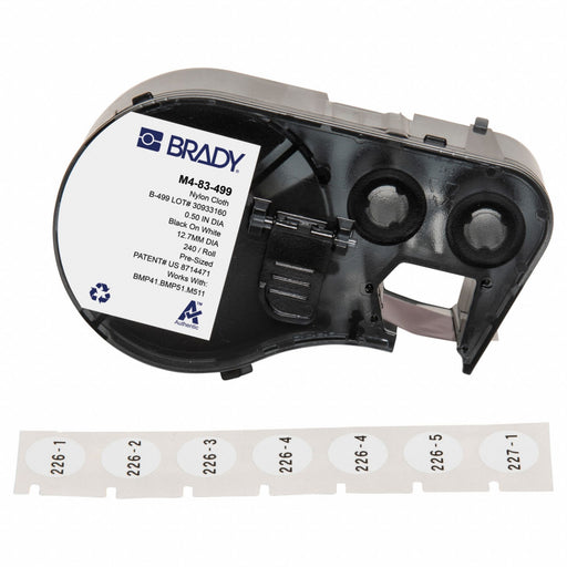 Label/RibbonCartridge White Matte 1/2inW