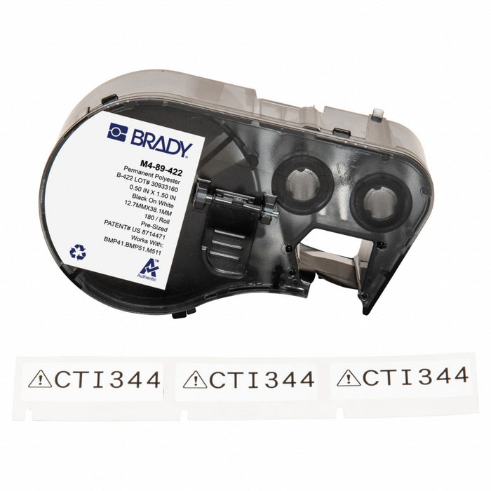 Label/RibbonCartridge White Gloss 1/2inW