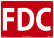 Fdc Sign 14x10 040 Alum