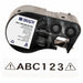 Precut Label Roll Cartridge Black/White
