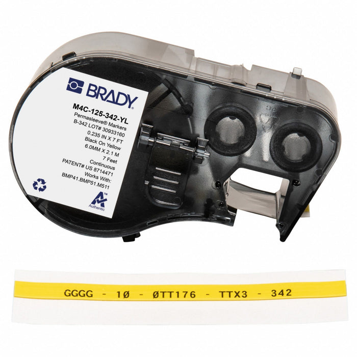 Wire and Cable Label Yellow Matte Finish