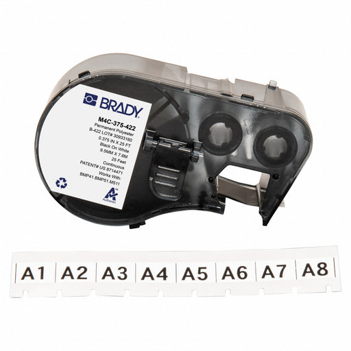Label/RibbonCartridge White Gloss 3/8inW