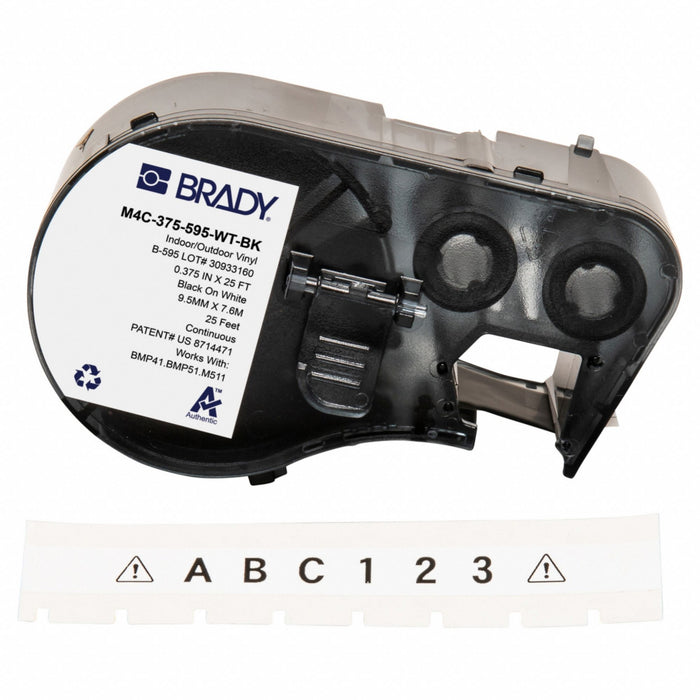 Label/RibbonCartridge White Gloss 3/8inW