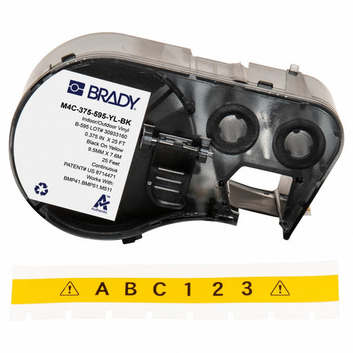 Label/RibbonCartridge Yellow 3/8inW
