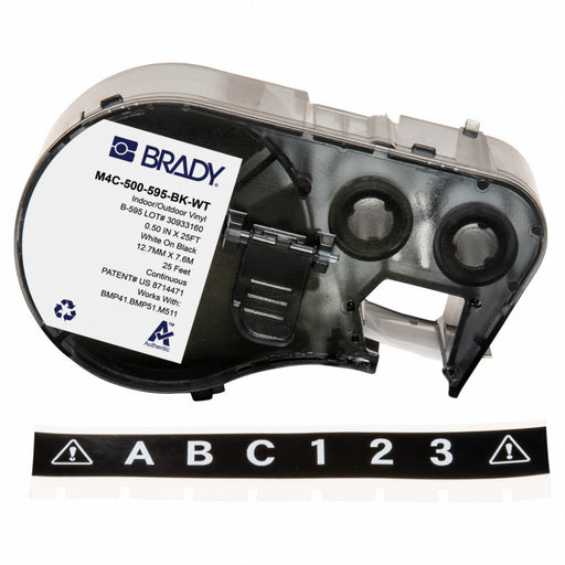 Continuous Label Cartridge Black Gloss