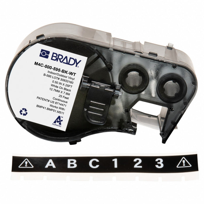 Label/RibbonCartridge Black Gloss 1/2inW