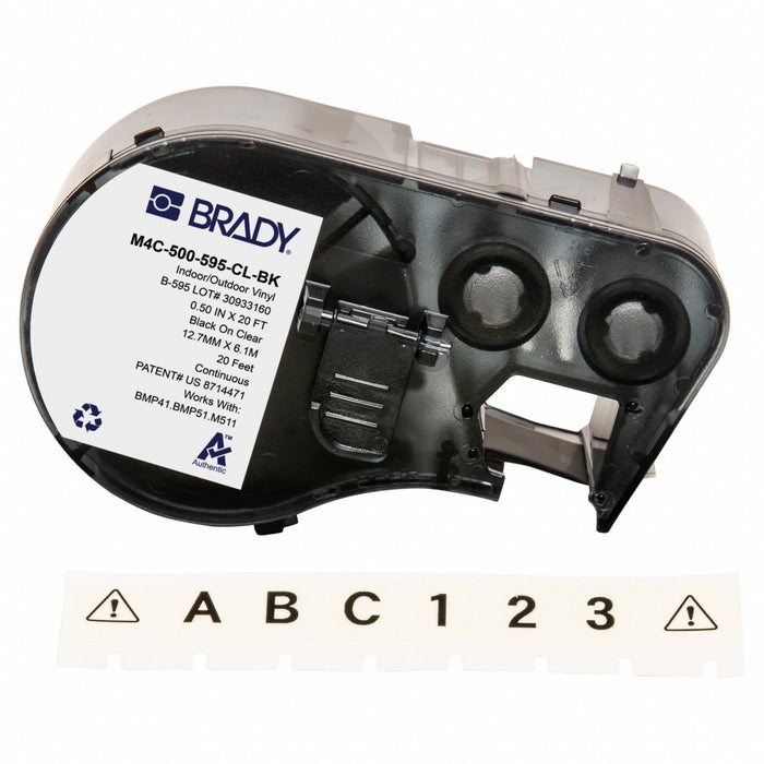 Label/RibbonCartridge Clear Gloss 1/2inW