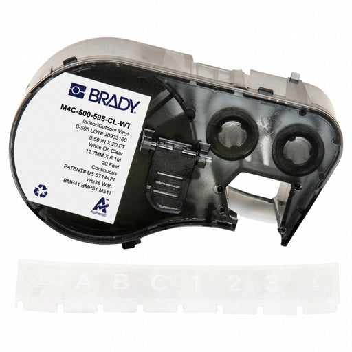 Label/RibbonCartridge Clear Gloss 1/2inW