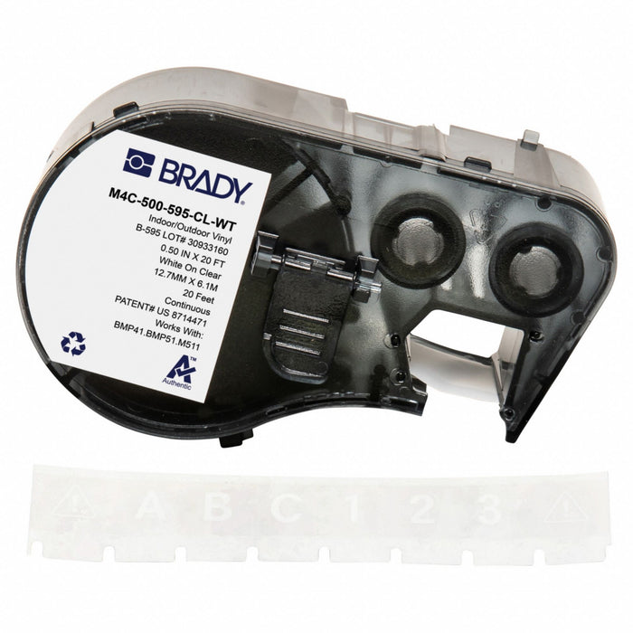Label/RibbonCartridge Clear Gloss 1/2inW
