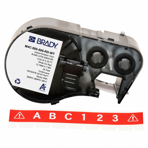 Label/RibbonCartridge Red Gloss 1/2inW