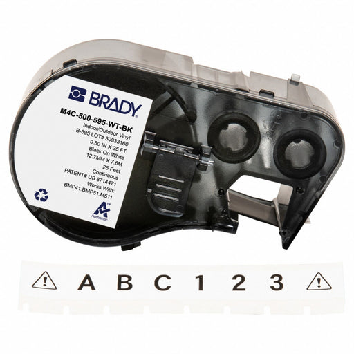 Label/RibbonCartridge White Gloss 1/2inW