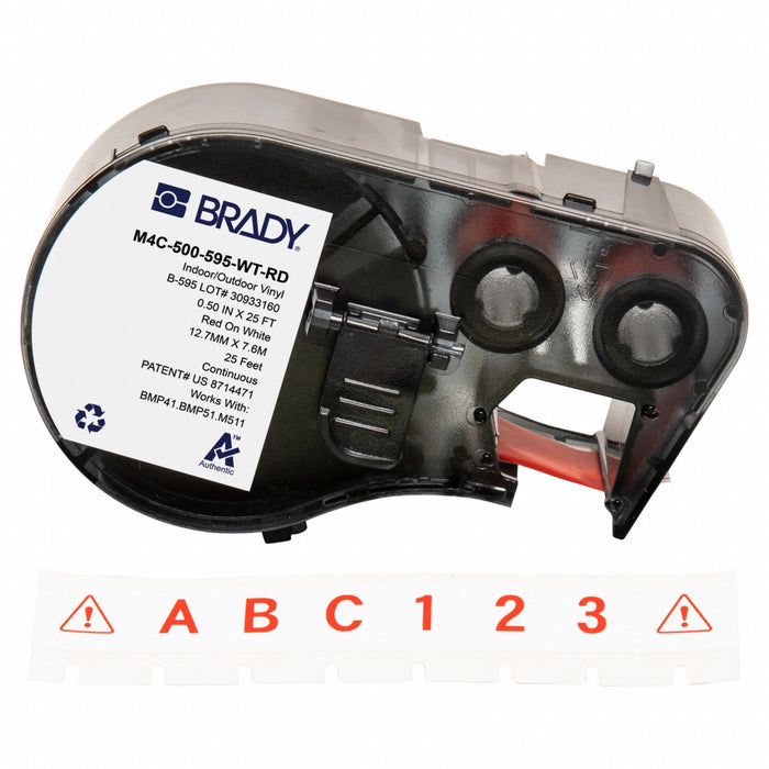 Label/RibbonCartridge White Gloss 1/2inW
