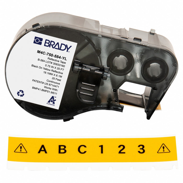 Label/RibbonCartridge Yellow 3/4inW