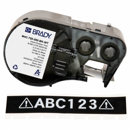 Label/RibbonCartridge Black Gloss 3/4inW
