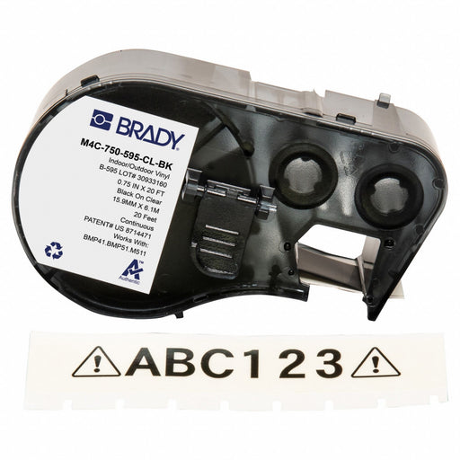 Label/RibbonCartridge Clear Gloss 3/4inW