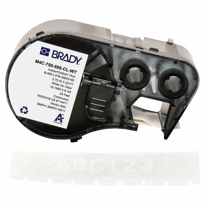 Label/RibbonCartridge Clear Gloss 3/4inW