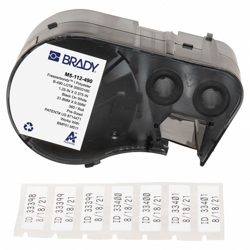 Label/RibbonCartridge White 1-1/4inW