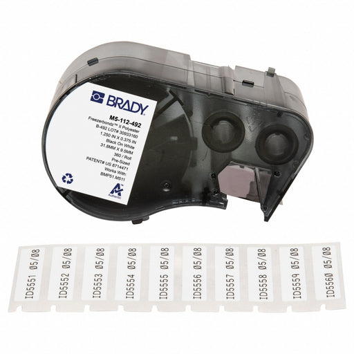 Label/RibbonCartridge White 1-1/4inW