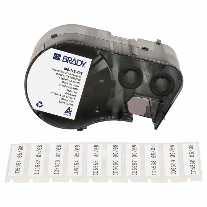 Label/RibbonCartridge White 1-1/4inW