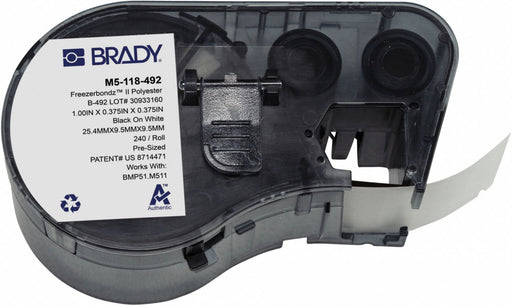 Precut Label Cartridge White Matte