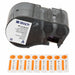 Label/RibbonCartridge Orange White 1inW