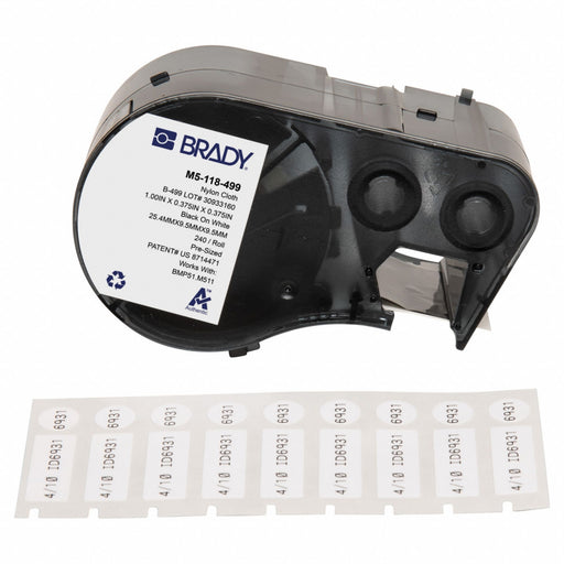 Precut Label Cartridge White Matte