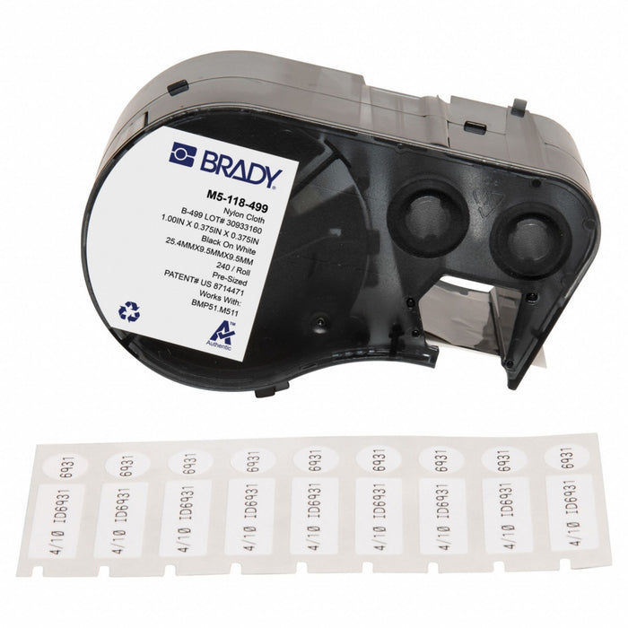 Label/RibbonCartridge White Matte 1inW