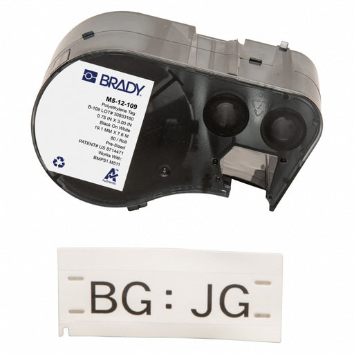 Tag Label White Polyethylene 3 in W