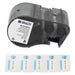Label/RibbonCartridge Blue White 1inW