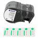 Label/RibbonCartridge Green White 1inW