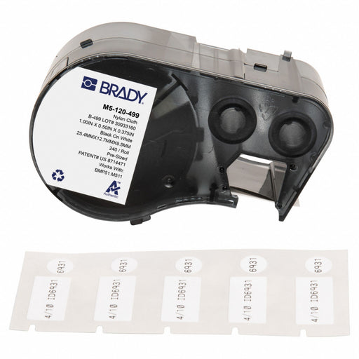 Label/RibbonCartridge White Matte 1inW