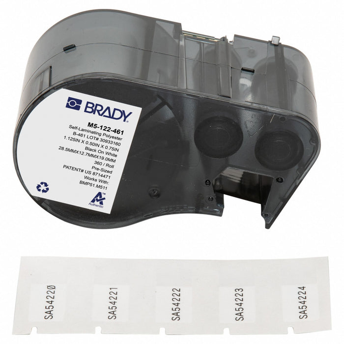 Label/RibbonCartridge White 1-1/8inW